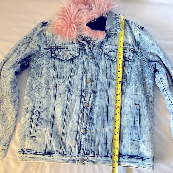 Juicy Couture Demin and Faux pink Fur Jacket - Picture 7 of 11